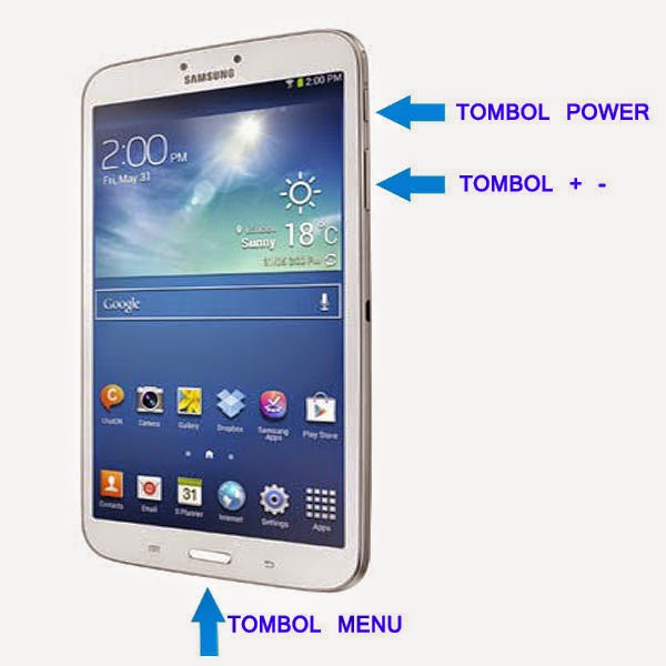 Cara Screenshot Samsung Tab 3 Gawai Mikro